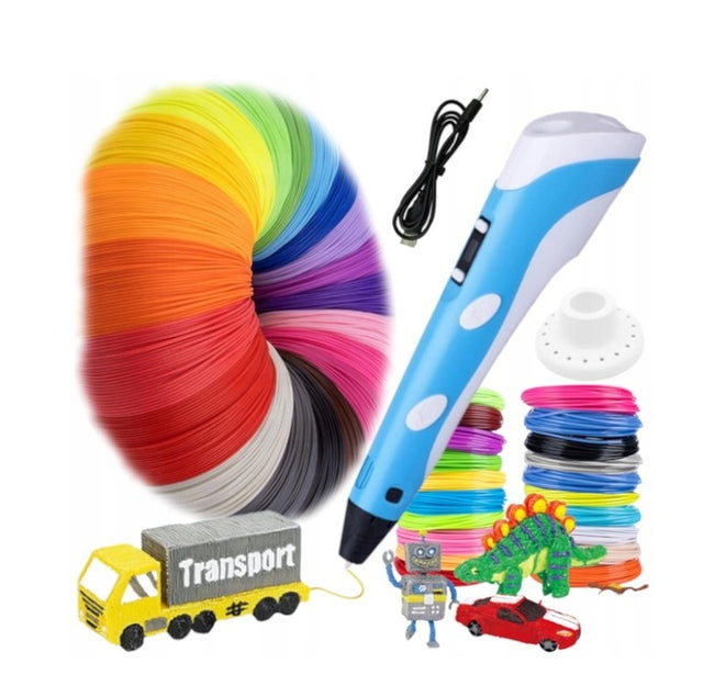 Zestaw Długopis Drukarka 3D Pen z Wkładami - 200 Metrów