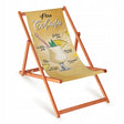 Leżak Drewniany PINA COLADA - Pomarańczowy Stelaż