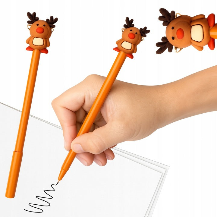 Długopis świąteczny Renifer brązowy
