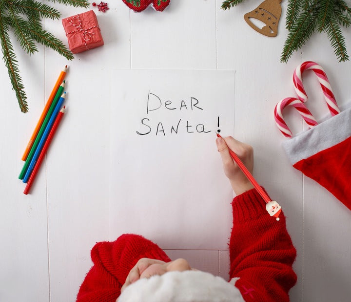 Długopis świąteczny czerwony Mikołaj