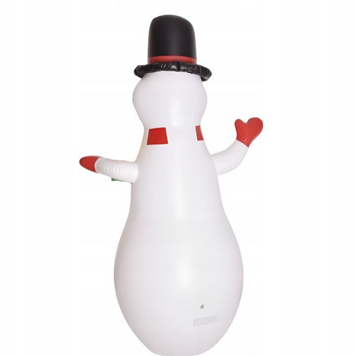 Dmuchany bałwan świąteczny z prezentem LED 180cm