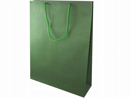 Torba papierowa ECO prestige 300x100x400mm Ciemnozielona