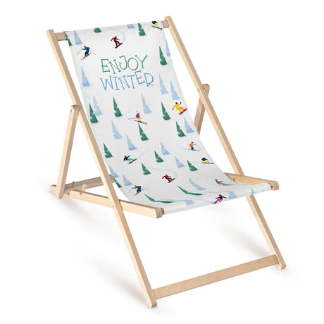 Leżak Zimowy Drewniany Zima ENJOY WINTER