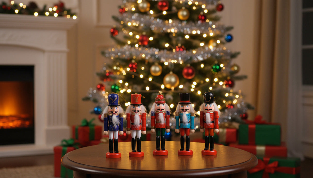 Dziadek do Orzechów zawieszka na choinkę 6 szt.