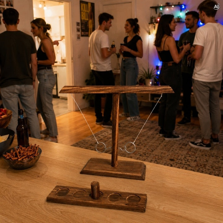 Gra zręcznościowa drewniana Ring Toss