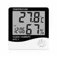Higrometr cyfrowy LCD z termometrem i zegarem