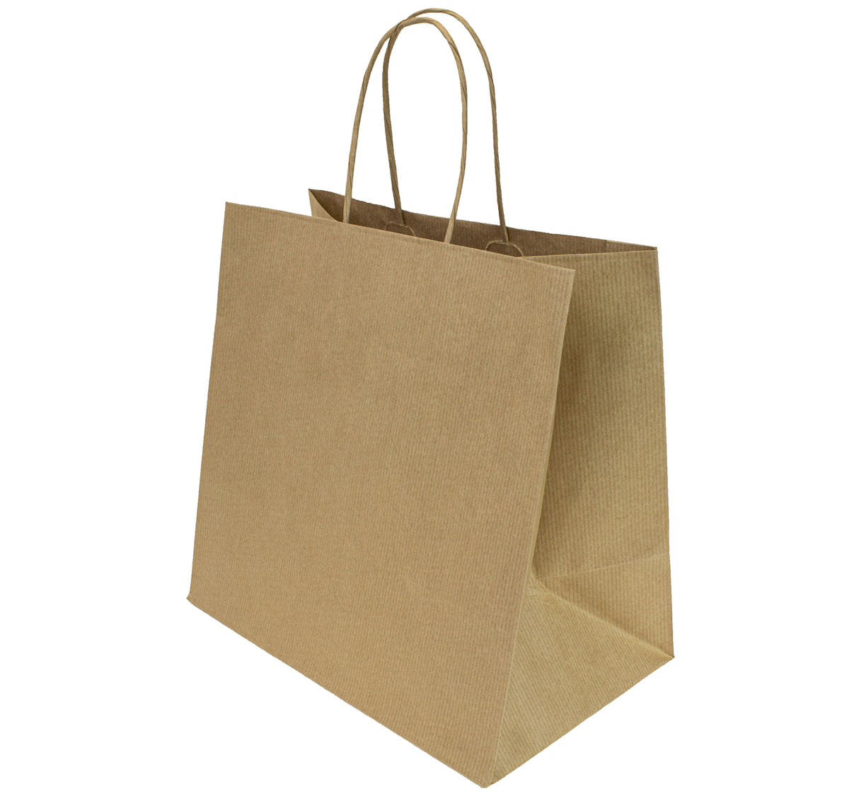 Torba papierowa 260x150x250mm z uchwytem skręcanym Premium - BRĄZOWA