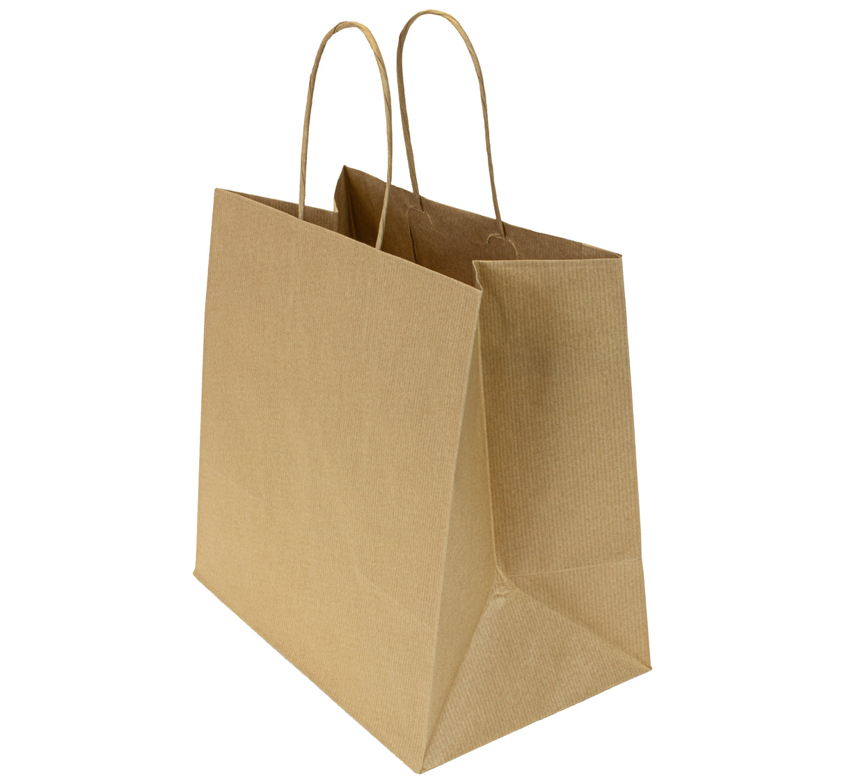 Torba papierowa 260x150x250mm z uchwytem skręcanym Premium - BRĄZOWA