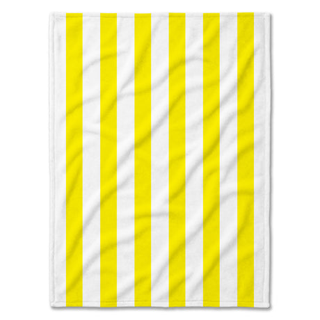 Koc plażowy 150x200 cm w paski - Różne kolory Żółty