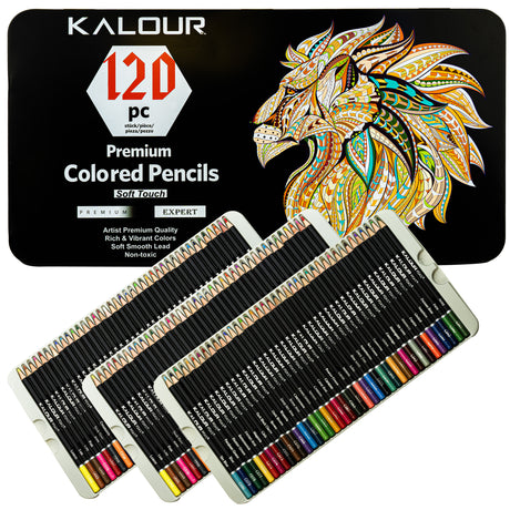 Zestaw kredek SOFT TOUCH premium 120 szt.