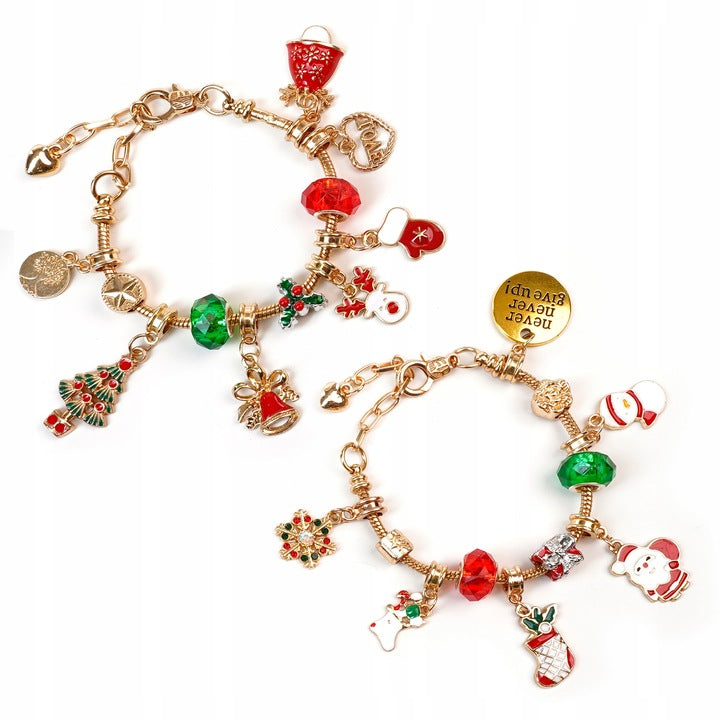 Kalendarz Adwentowy z zestawem bransoletek z zawieszkami