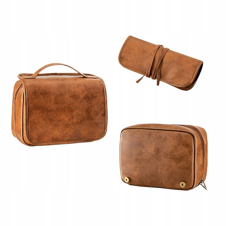 Kosmetyczka podróżna skórzana męska