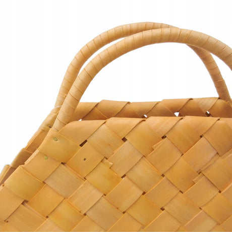 Koszyk bambusowy pleciony z rączką