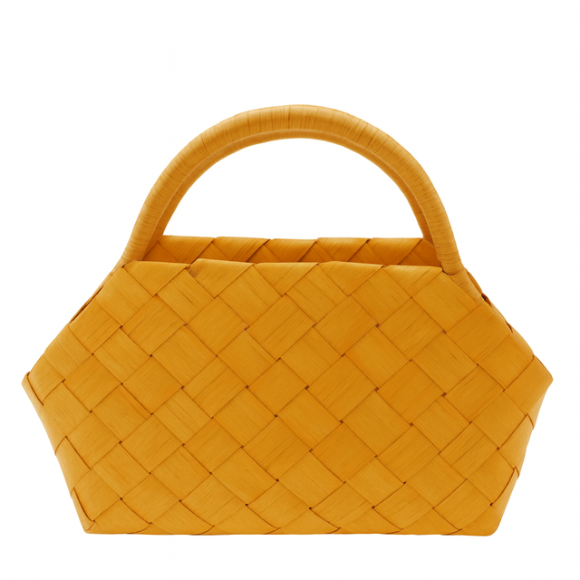 Koszyk bambusowy pleciony z rączką