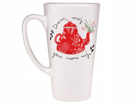 Prezent na dzień matki KUBEK LATTE KUBEK - DOM MÓJ GDZIE MAMA MOJA