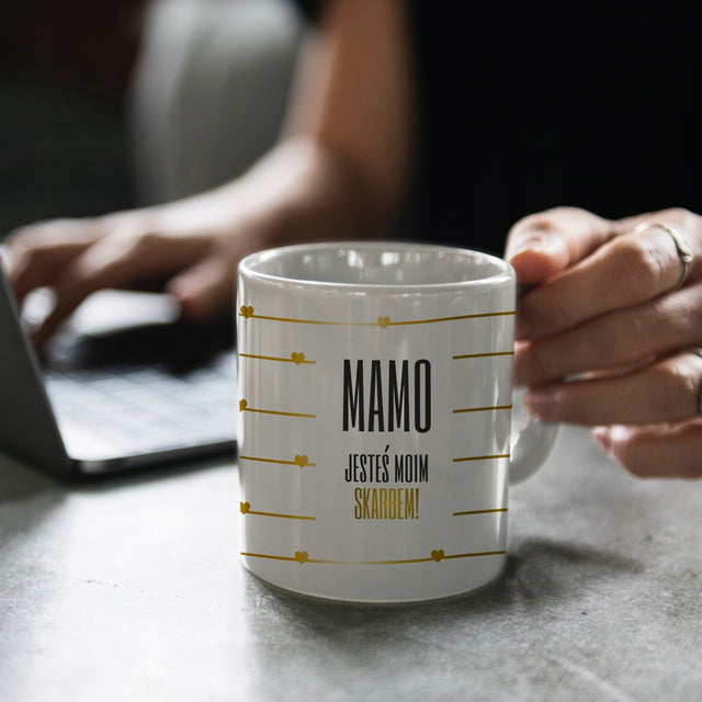 KUBEK prezent na Dzień Matki - Mamo jesteś moim skarbem