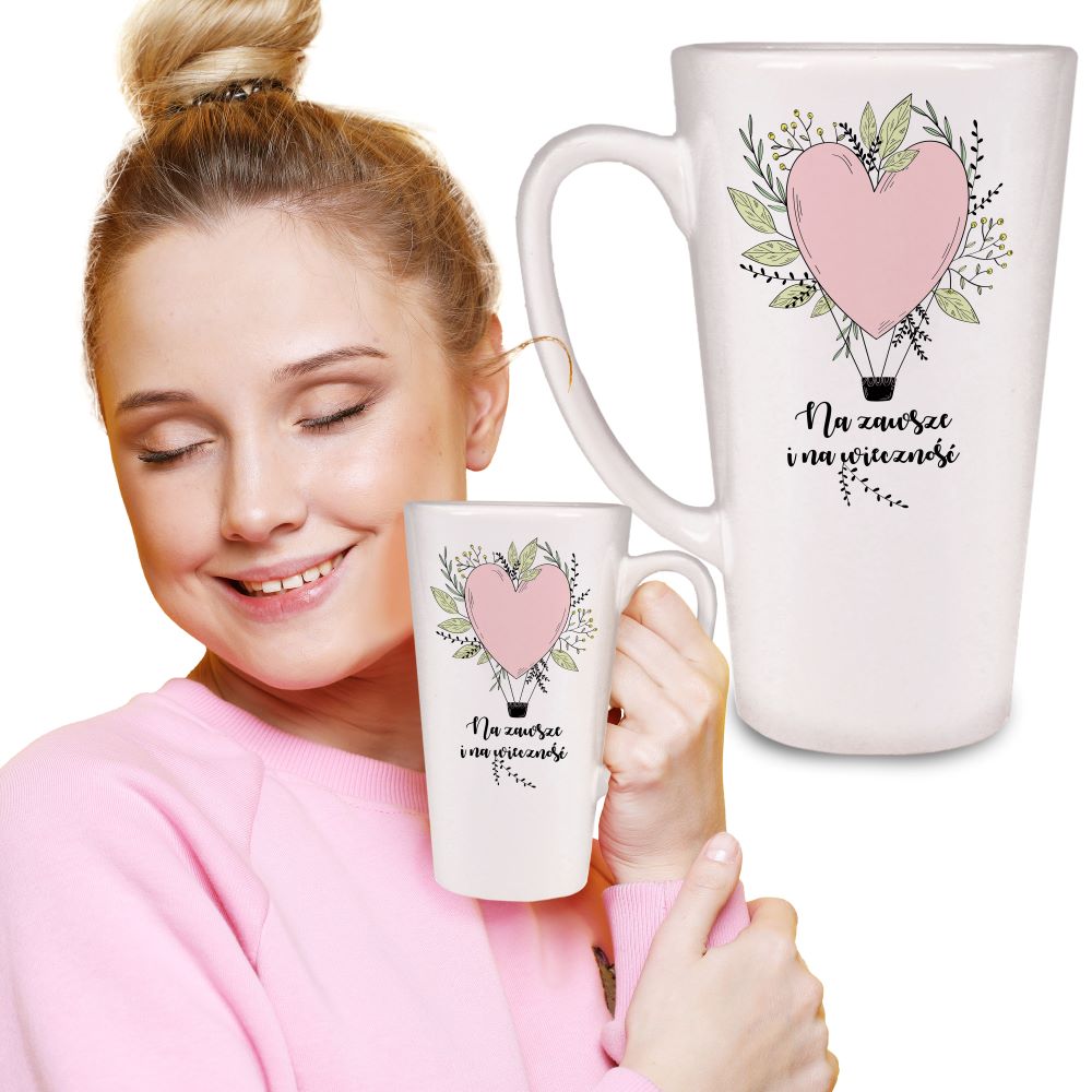 Kubek Latte Walentynki - NA ZAWSZE I NA WIECZNOŚĆ