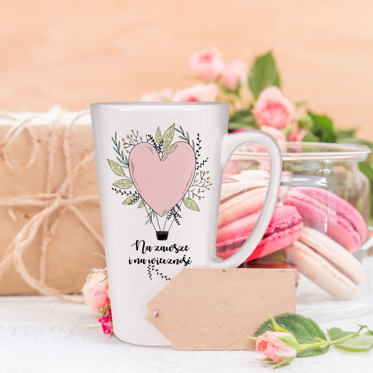 Kubek Latte Walentynki - NA ZAWSZE I NA WIECZNOŚĆ