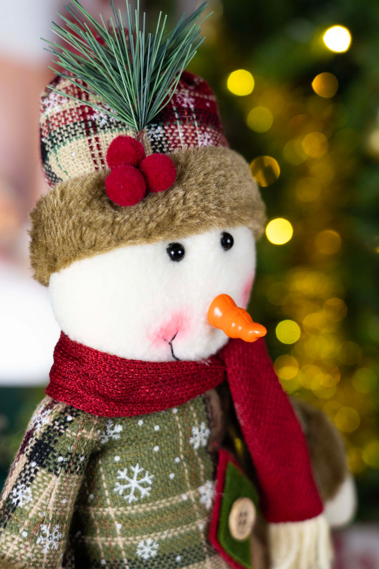 Dekoracyjna figurka Świąteczny bałwan regulowana