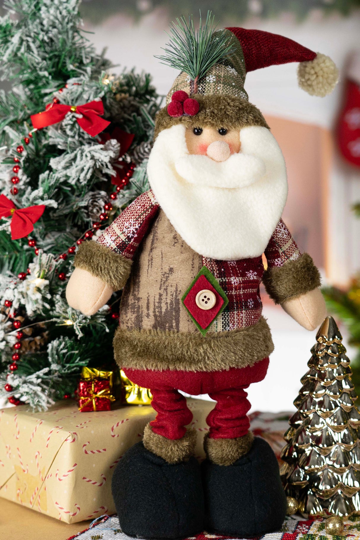 Dekoracyjna figurka Święty Mikołaj regulowana