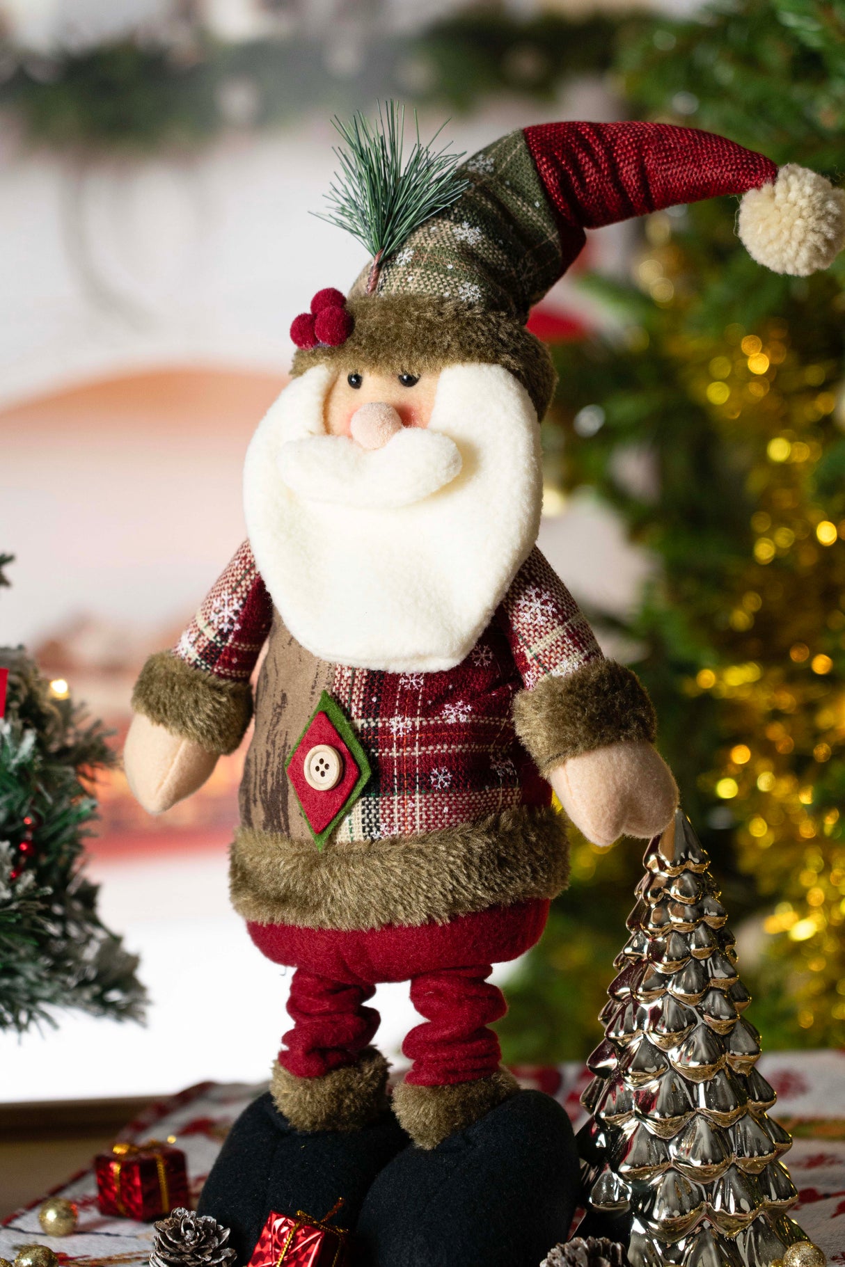 Dekoracyjna figurka Święty Mikołaj regulowana