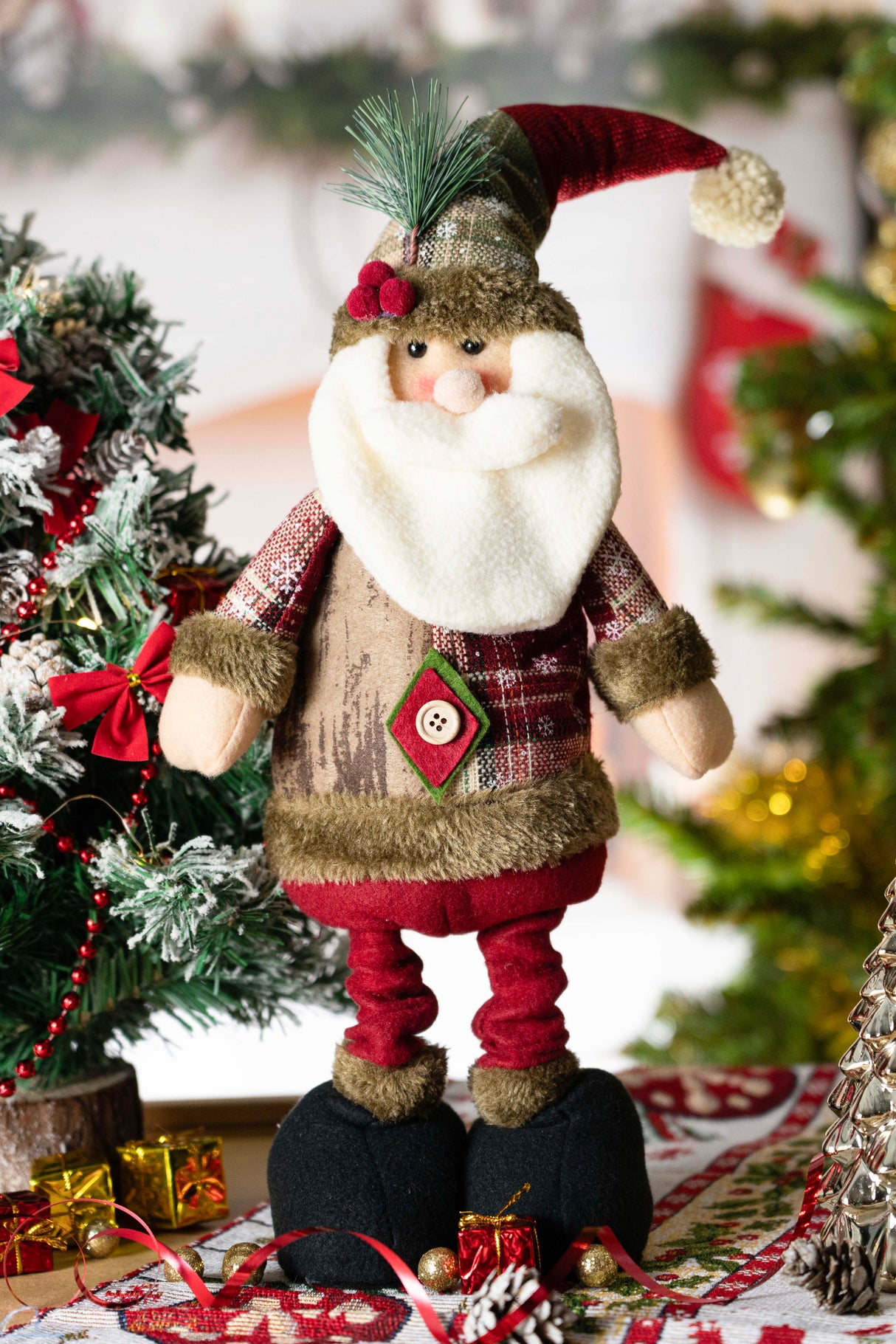 Dekoracyjna figurka Święty Mikołaj regulowana