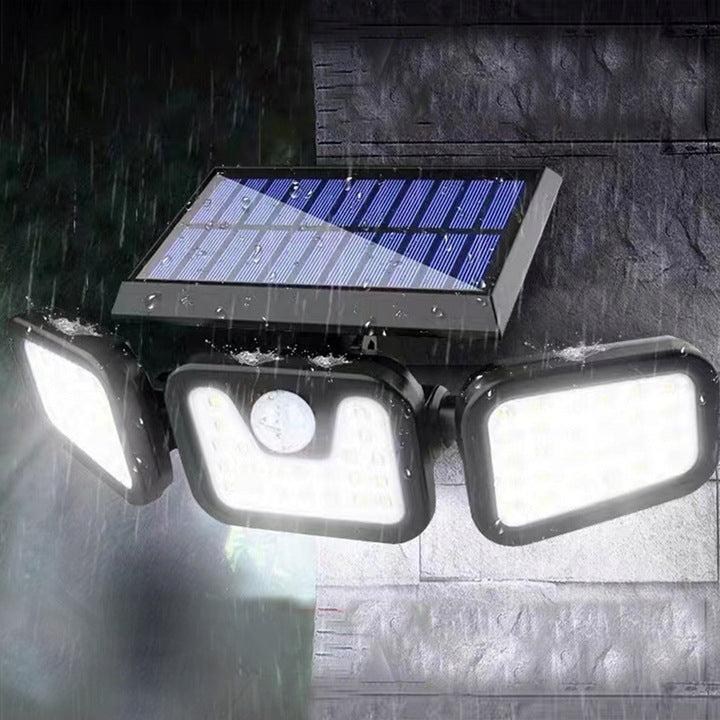 Lampa solarna potrójna czujnik ruchu zmierzchu