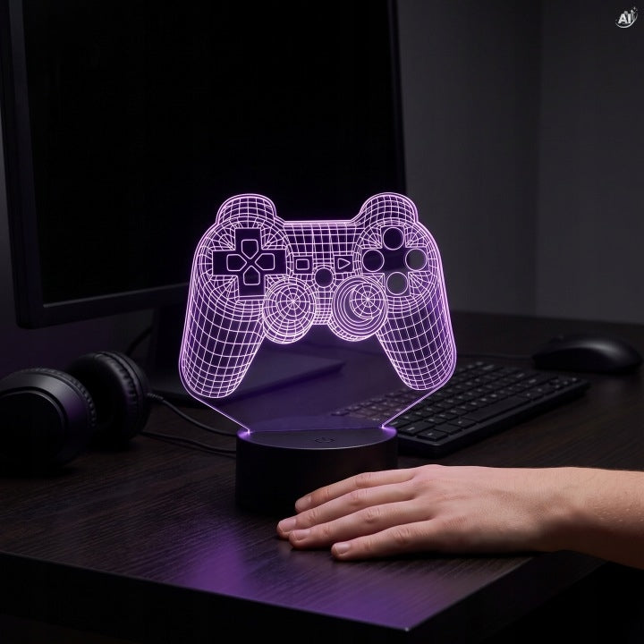 Lampka LED 3D z motywem