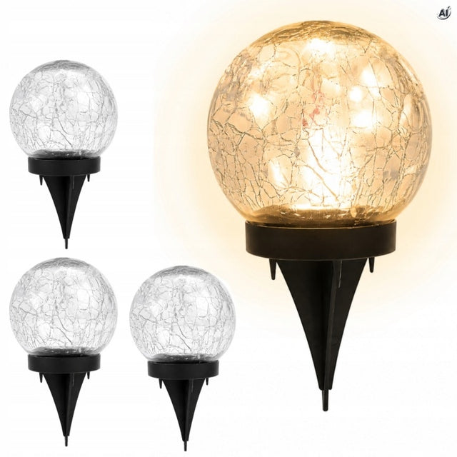 Lampki solarne LED kule ogrodowe 4szt.
