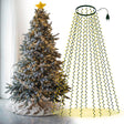 Kurtyna świetlna na choinkę LED z pierścieniem 3m