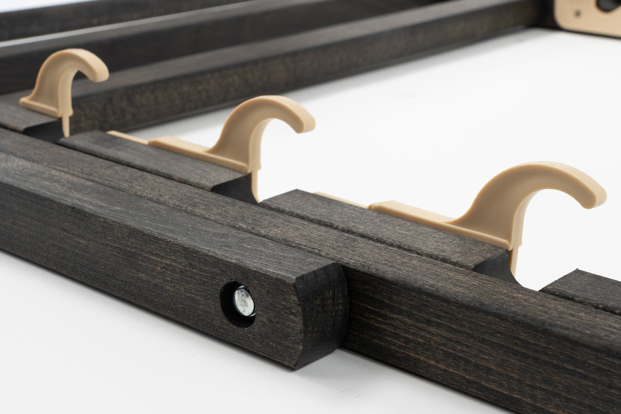 Leżak drewniany - RÓŻNE KOLORY - Czarny Stelaż