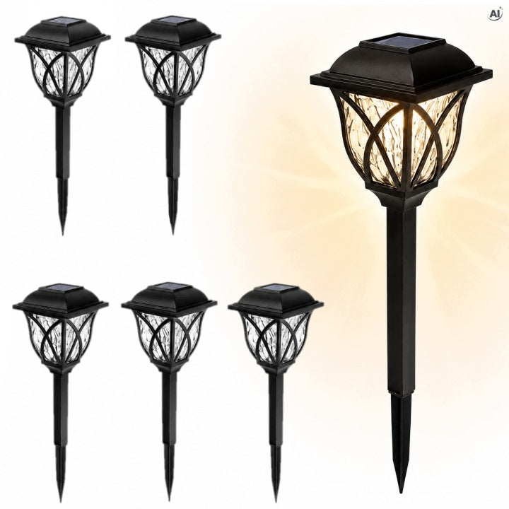 Lampa solarna ogrodowa LED 6szt.