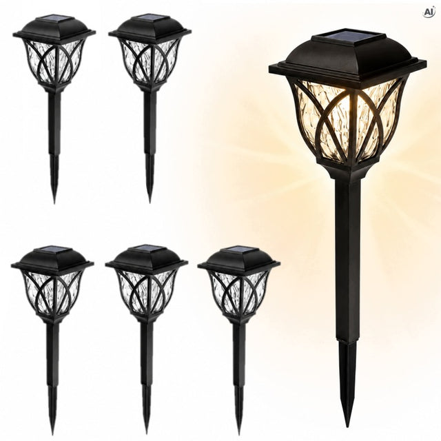 Lampa solarna ogrodowa LED 6szt.