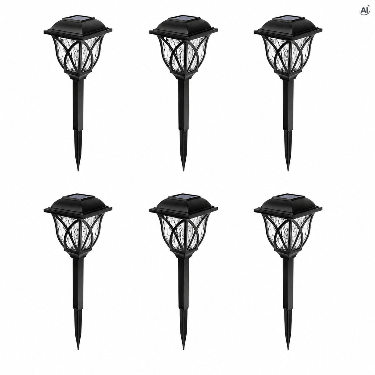 Lampa solarna ogrodowa LED 6szt.