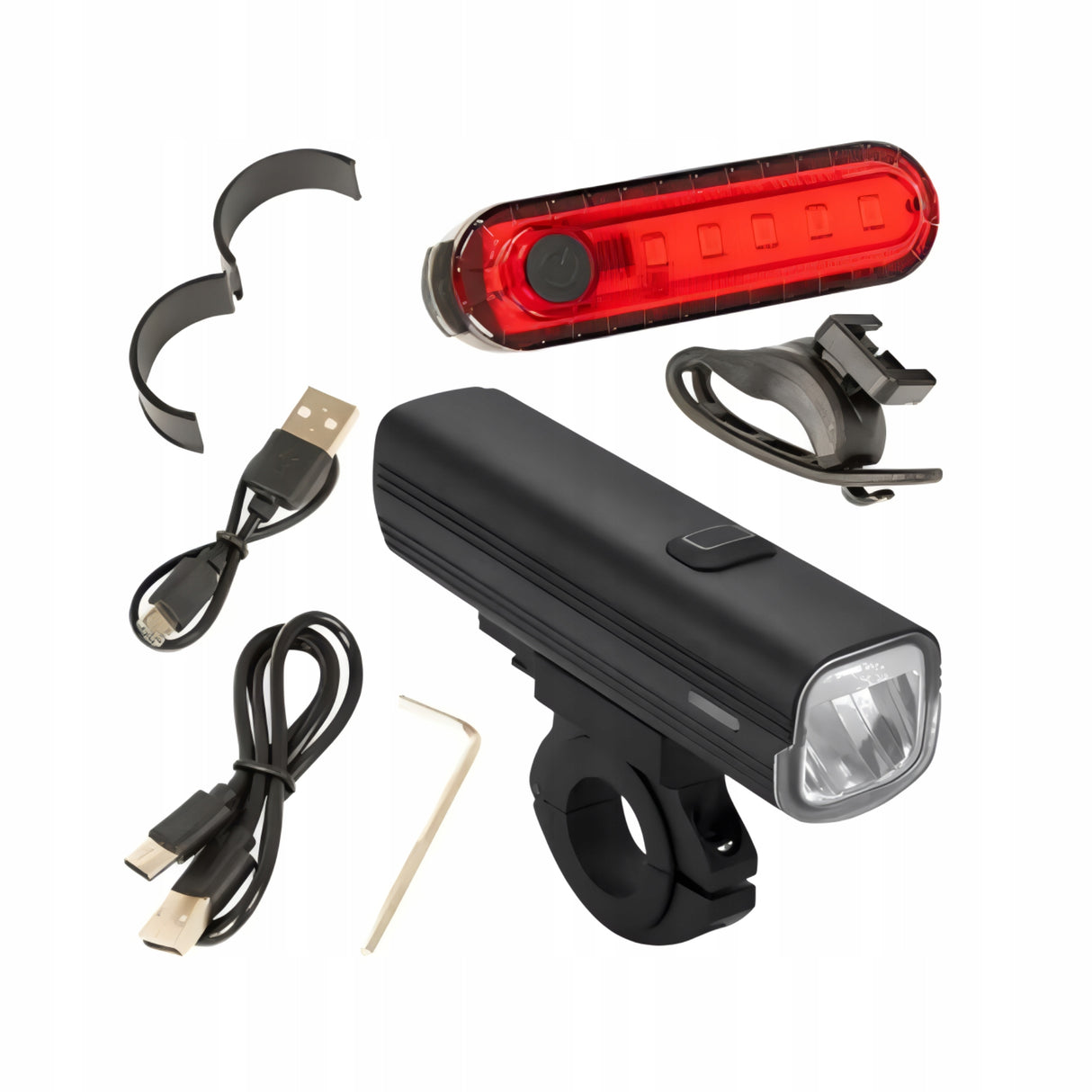 Lampka rowerowa LED 1000 lm z USB-C