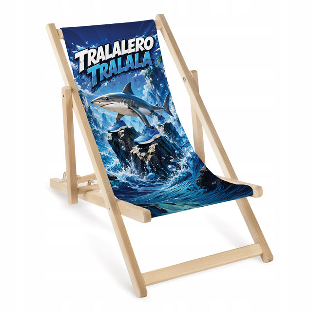 Leżak drewniany dziecięcy Tralalero Tralala