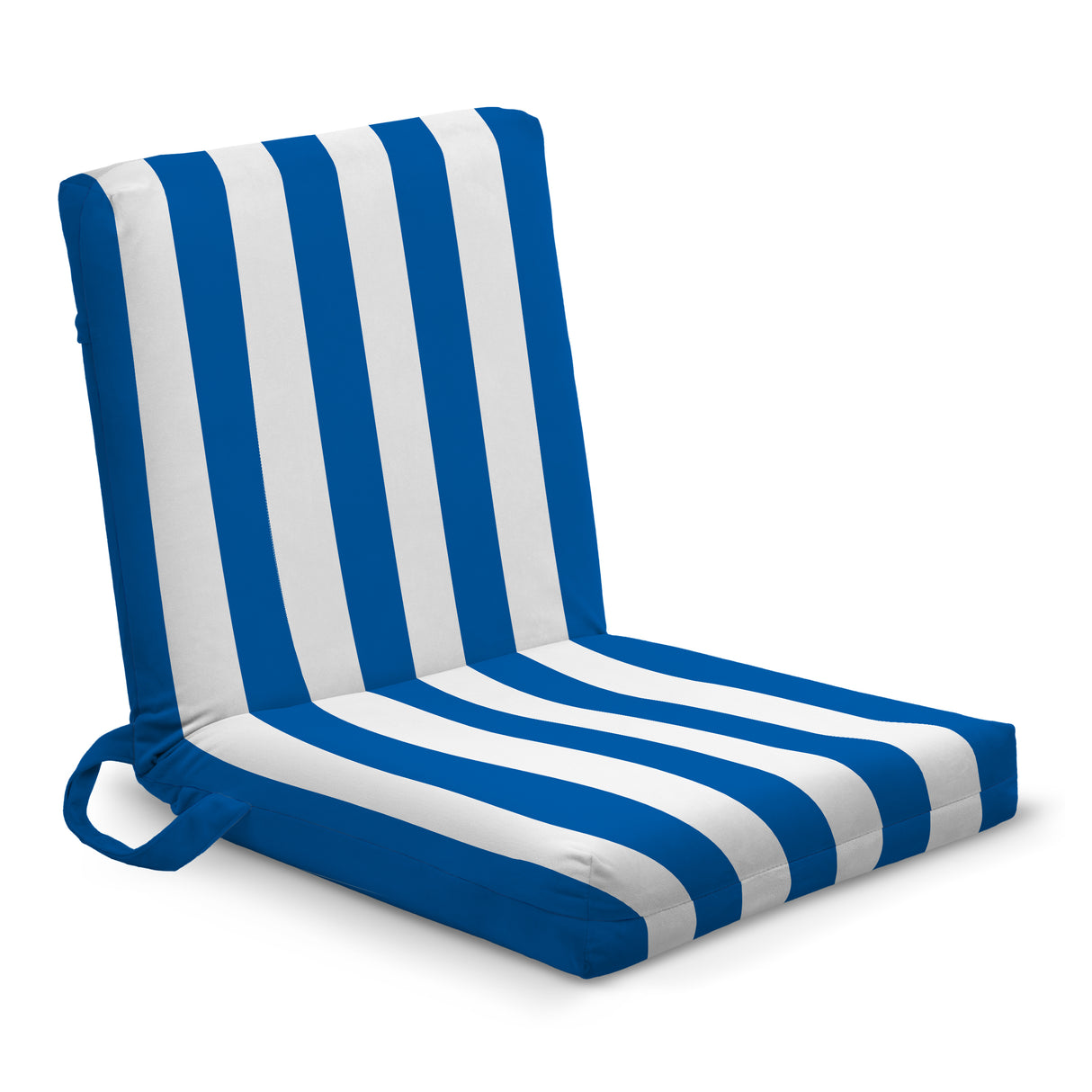 Leżak podróżny składany leżanka w białe paski- RÓŻNE KOLORY Granatowy