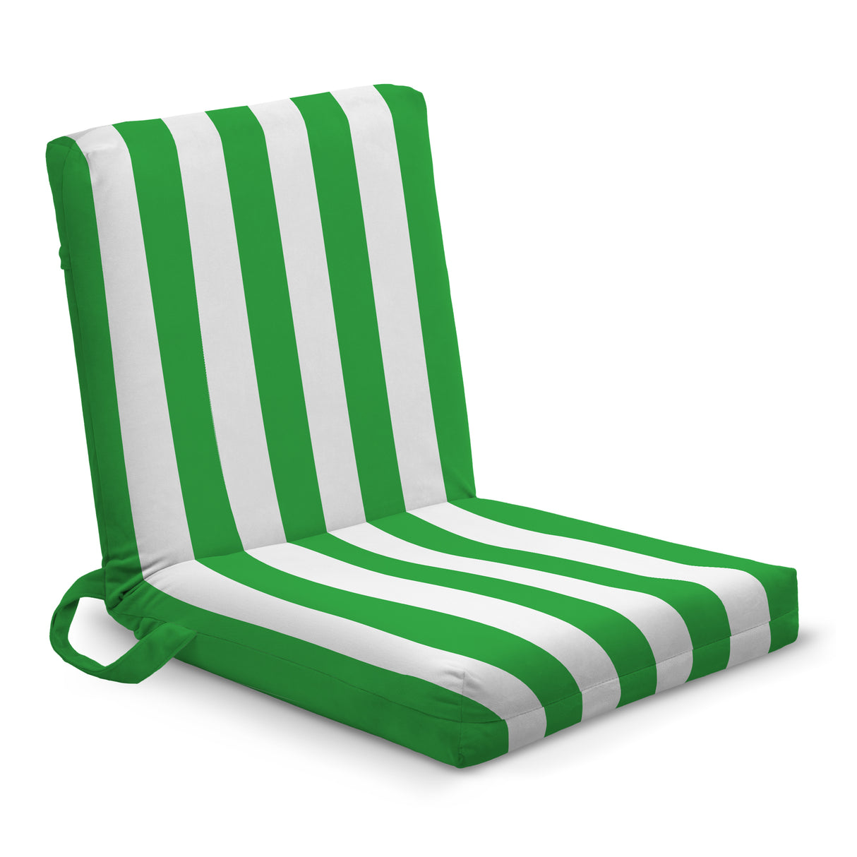 Leżak podróżny składany leżanka w białe paski- RÓŻNE KOLORY Zielony