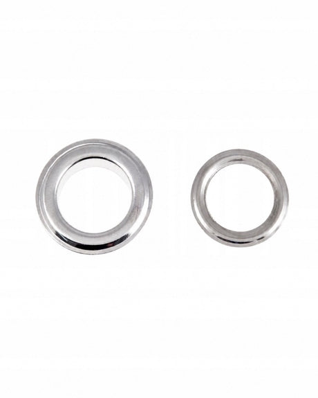 Metalowe oczka kaletnicze srebrne 16 mm z podkładkami 10szt.