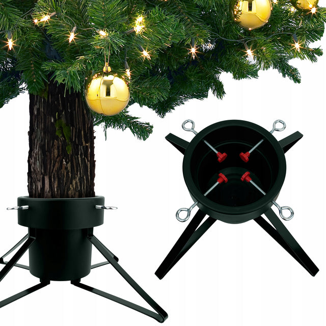 Metalowy stojak na choinkę Zielony