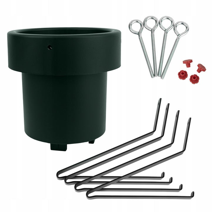 Metalowy stojak na choinkę Zielony