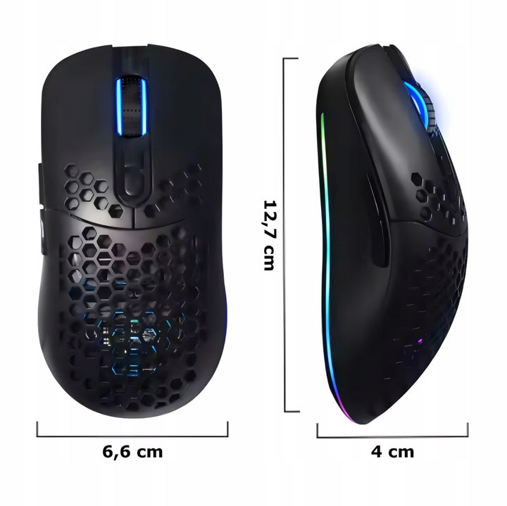 Mysz bezprzewodowa gamingowa RGB 2.4 GHz