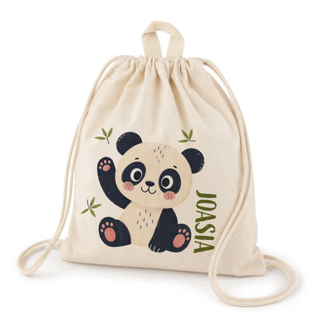 Plecak worek bawełniany 300x300mm z nadrukiem dla dziecka Panda