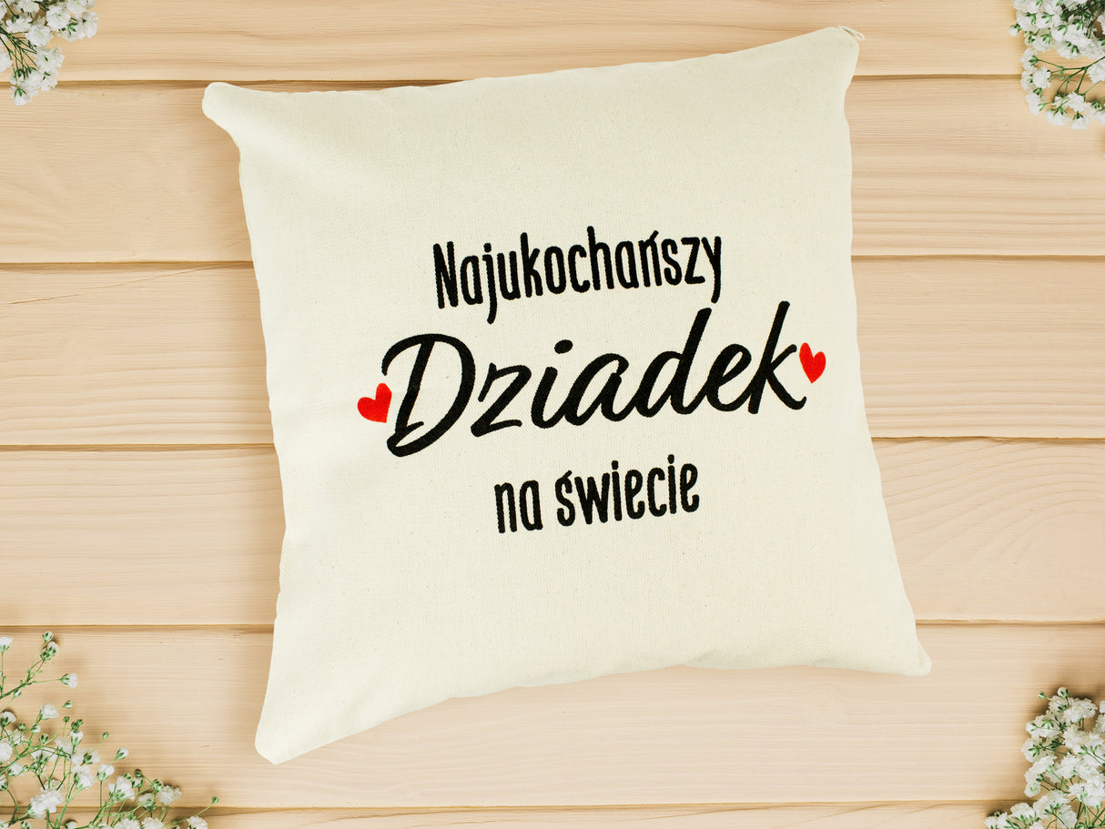 Poduszka na Dzień Dziadka - Najukochańszy dziadek na świecie