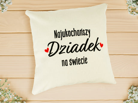 Poduszka na Dzień Dziadka - Najukochańszy dziadek na świecie