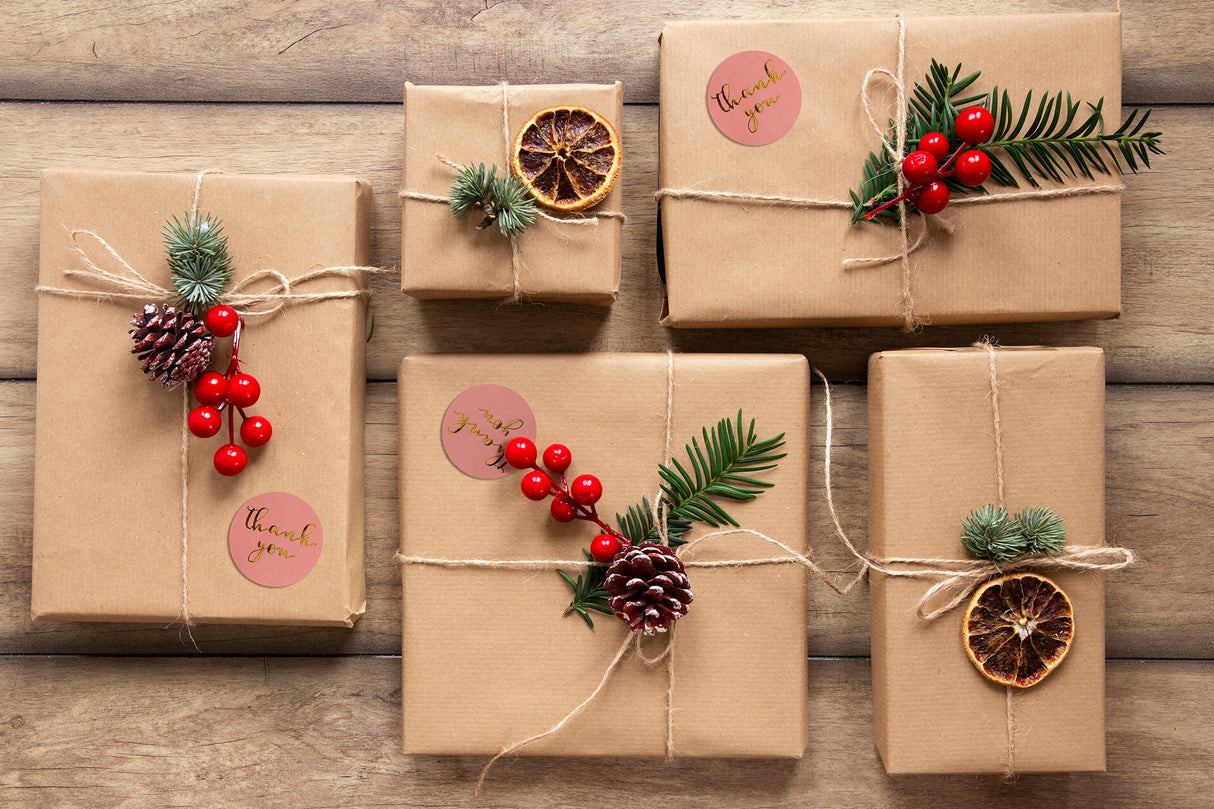 Naklejki Thank You Różowe