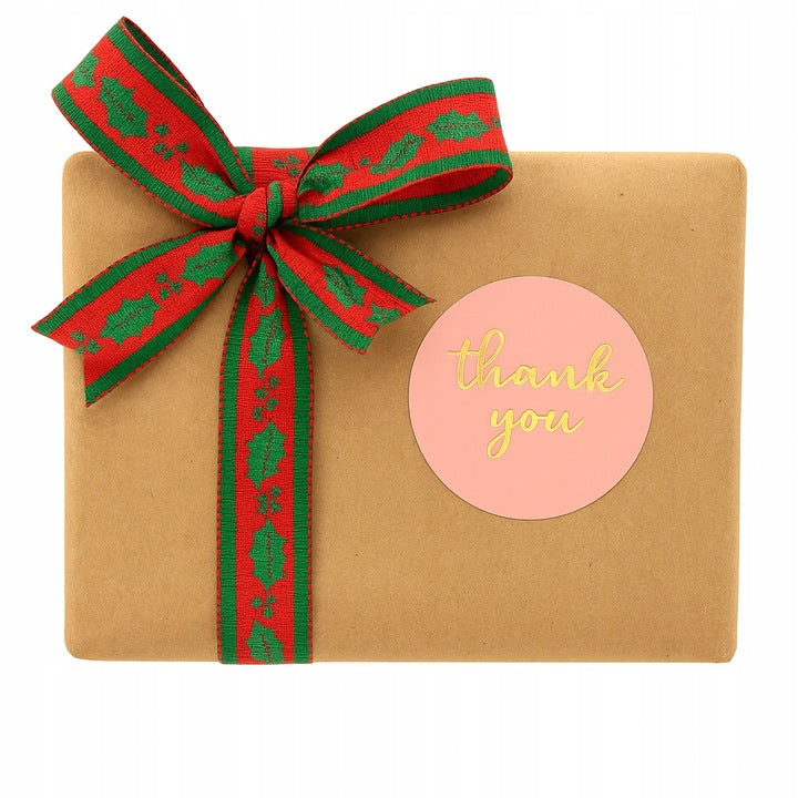 Naklejki Thank You Różowe