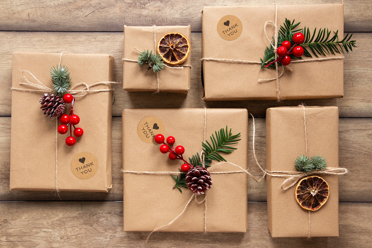 Naklejki Thank You z serduszkiem