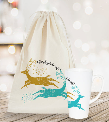 Zestaw świąteczny WOREK KUBEK wesołych świąt