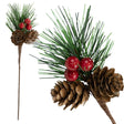 Świąteczna gałązka świerkowa z Szyszkami
